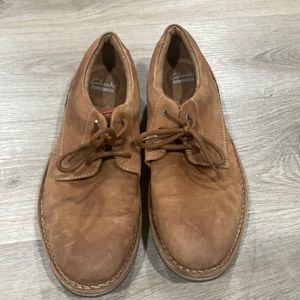 Clarks Collection Soft Cushion Ortholite Brown Men's Leather Shoes